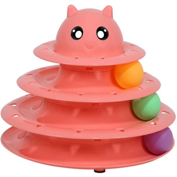 FocusPet® Interactive Cat Toy 3-Layer:  Turntable Triple Fun - Image 12