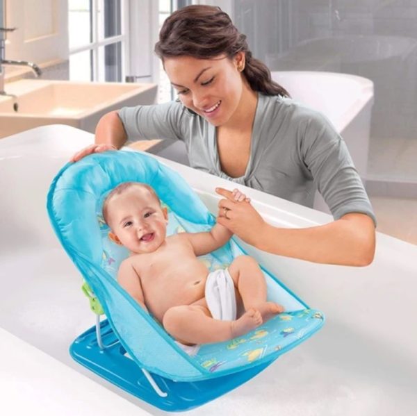 FocusBaby® Folding Bath Seat Convenient Soft Mesh Support - Image 3