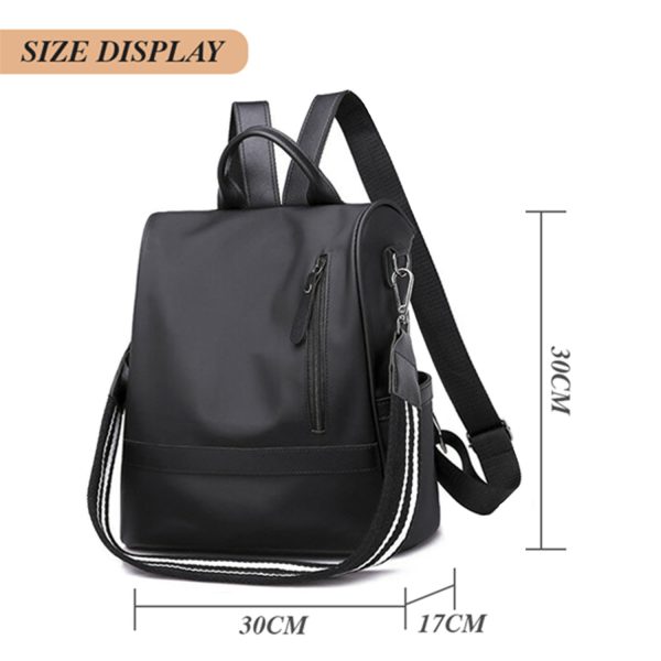 FocusBags® Nylon Women's Backpack Anti-Theft Water-Resistant - Image 3