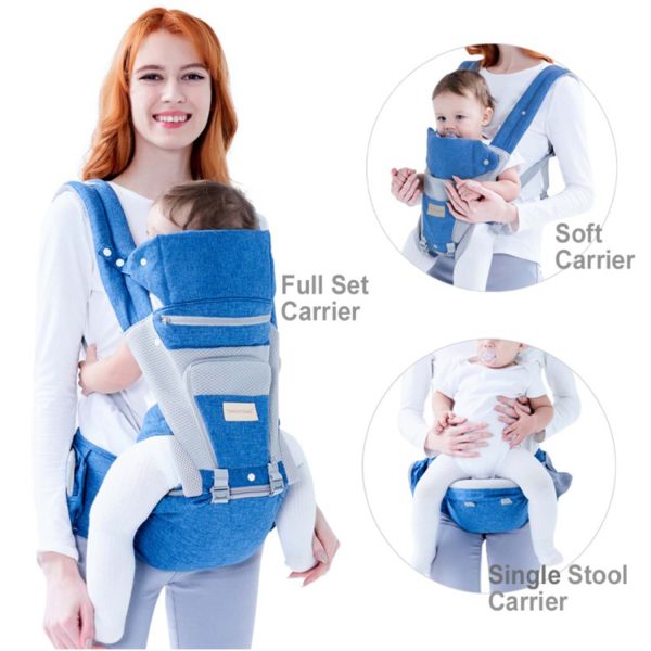 FocusBaby® Hip Seat Carrier 3-in-1 Convertible Babies 0-36mths - Image 7