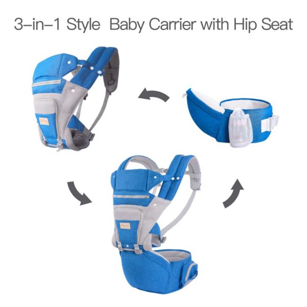 FocusBaby® Hip Seat Carrier 3-in-1 Convertible Babies 0-36mths - Image 6