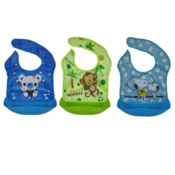 FocusBaby® Washable Baby Bib Bundle Detachable Food Catcher - Image 4