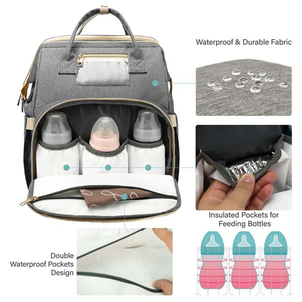 FocusBaby® Travel Baby Bed & Diaper Bag All-in-One Solution - Image 5