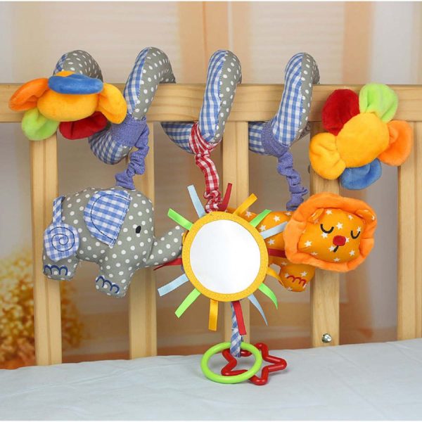 FocusToys® Spiral Activity Toy Crib Engaging Infant Entertainment - Image 2