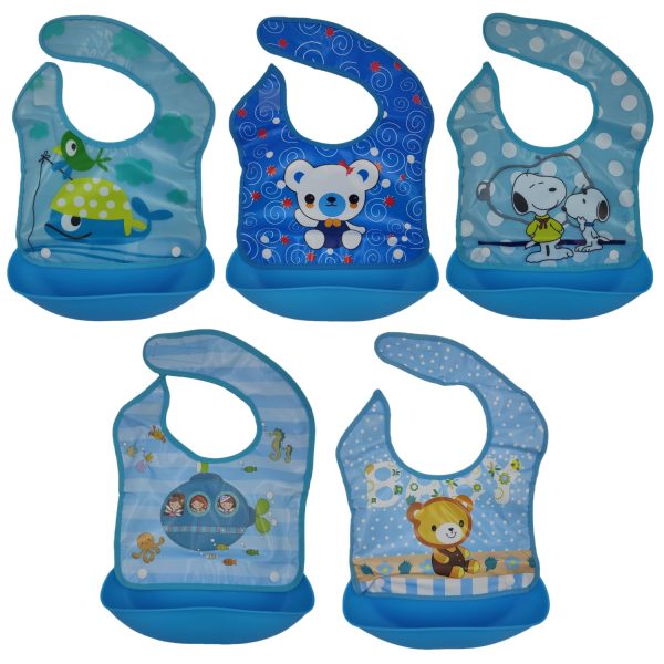 FocusBaby® Washable Baby Bib Bundle Detachable Food Catcher - Image 2