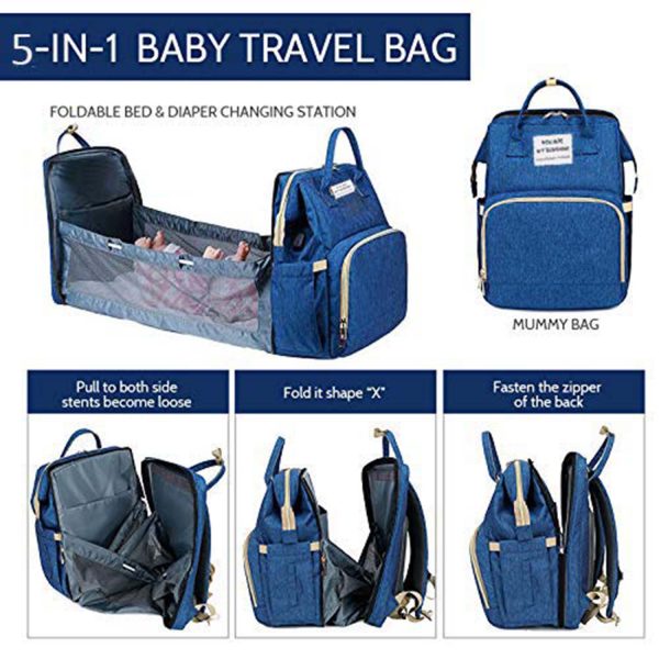 FocusBaby® Travel Baby Bed & Diaper Bag All-in-One Solution - Image 17