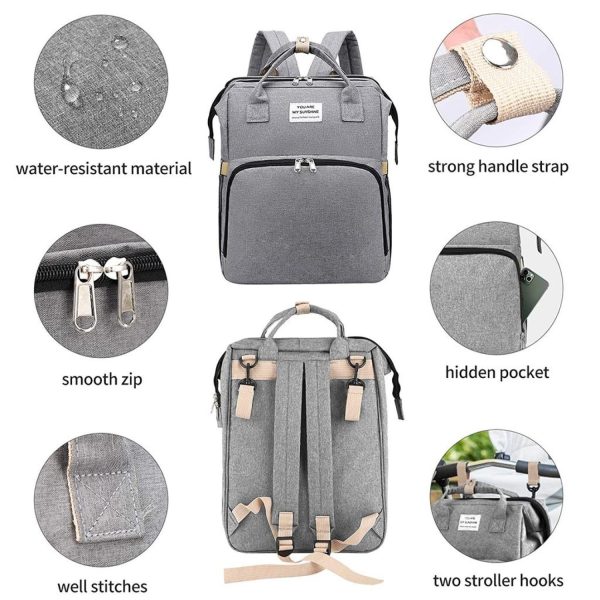 FocusBaby® Travel Baby Bed & Diaper Bag All-in-One Solution - Image 6