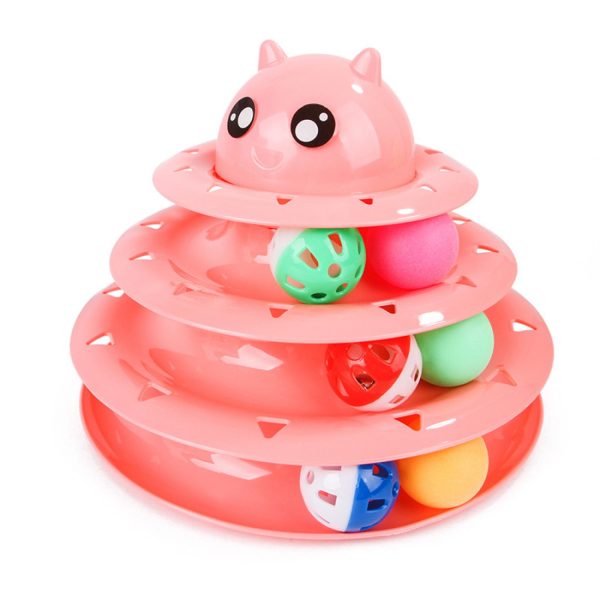 FocusPet® Interactive Cat Toy 3-Layer:  Turntable Triple Fun - Image 6