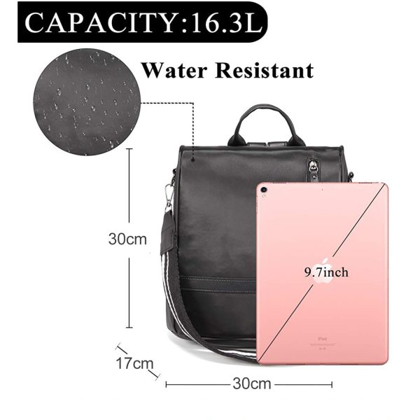 FocusBags® Nylon Women's Backpack Anti-Theft Water-Resistant - Image 12