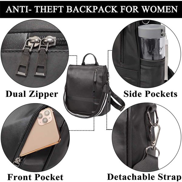 FocusBags® Nylon Women's Backpack Anti-Theft Water-Resistant - Image 9