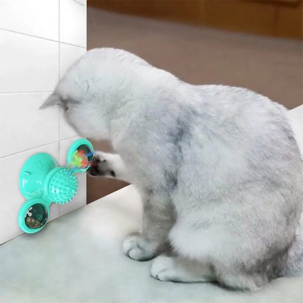 FocusPet® Windmill Cat Toy Scratching Play with Catnip - Image 2
