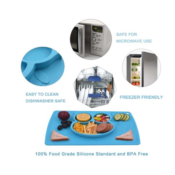 FocusBaby®Silicone Feeding Placemat On-the-Go Meals Non-Slip - Image 12