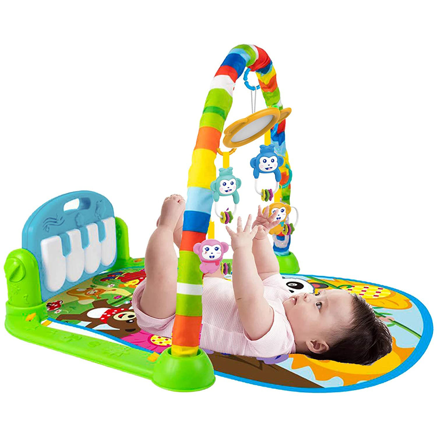 FocusBaby® Gym Activity Centre with Kick Play Piano Music Lights - Image 9