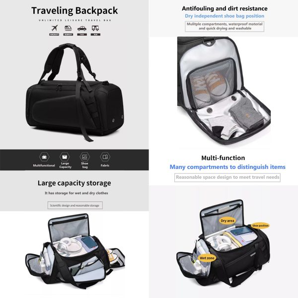 FocusBags® 41L Designer Gym Bag Versatile Waterproof Durable - Image 5