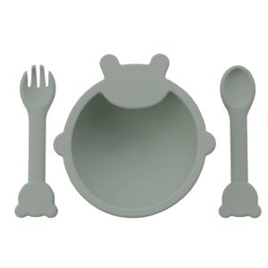 Silicone Bear-Shaped Feeding Bowl: Mess-Free Mealtime