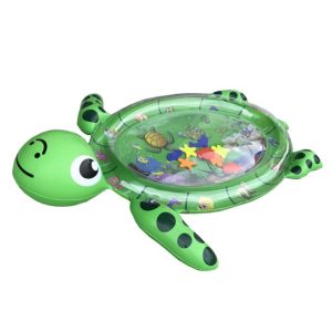 Turtle-Shaped Tummy Time Baby Water Play Mat