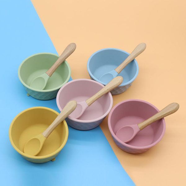 FocusBaby® Silicone Bowl Set Spoon Fork Mess-Free Feeding - Image 10