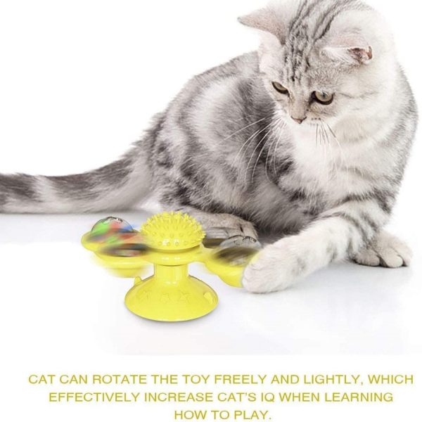 FocusPet® Windmill Cat Toy Scratching Play with Catnip - Image 9