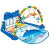 5-in-1 Baby Play Mat Gym Piano Music Lights and Tummy Time
