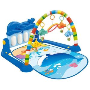 5-in-1 Baby Play Mat Gym Piano Music Lights and Tummy Time