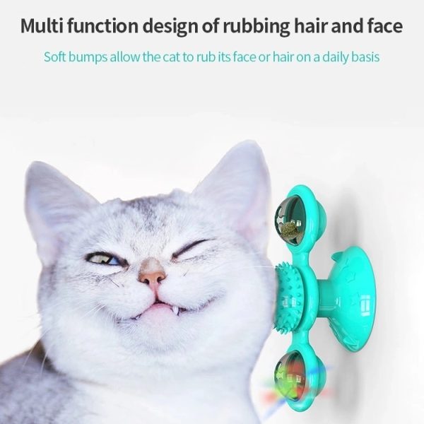 FocusPet® Windmill Cat Toy Scratching Play with Catnip - Image 13