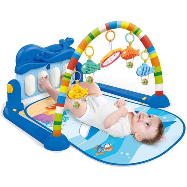 FocusBaby® 5-in-1 PlayMat Gym Piano Music Lights Tummy Time - Image 2