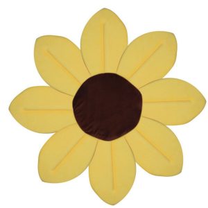 Plush Baby Bath Cushion with Flower Petal Design
