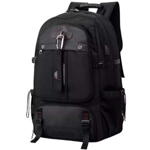 80L Expandable Travel Backpack with USB Interface