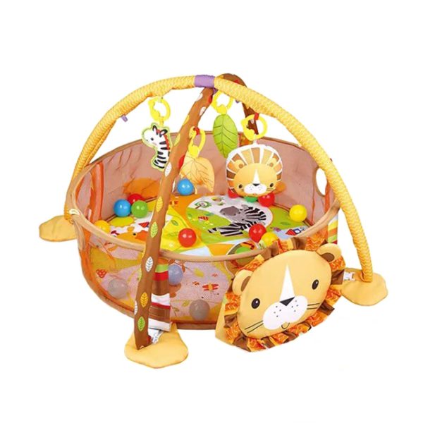 3-in-1 Animal Musical Baby Playmat with 30pcs Balls