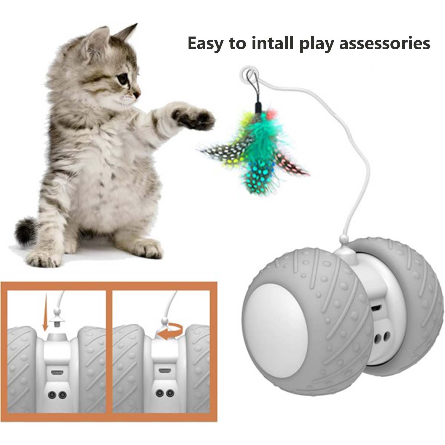 FocusPet® Cat Spinning Toy Automatic Interactive Engage your cat - Image 2