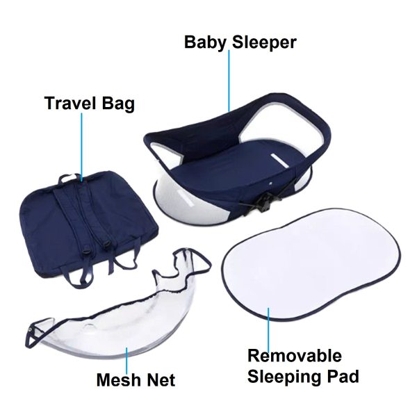 FocusBaby® Foldable Baby Sleeper with Travel Bag - Image 5