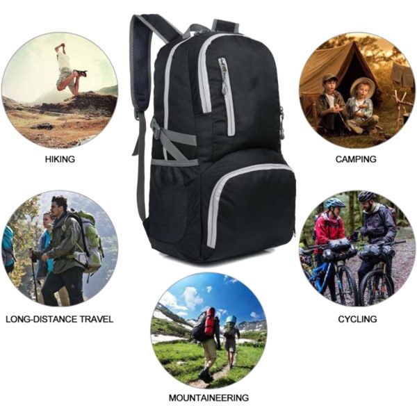 FocusBags® Lightweight Foldable Backpack Waterproof Nylon - Image 9