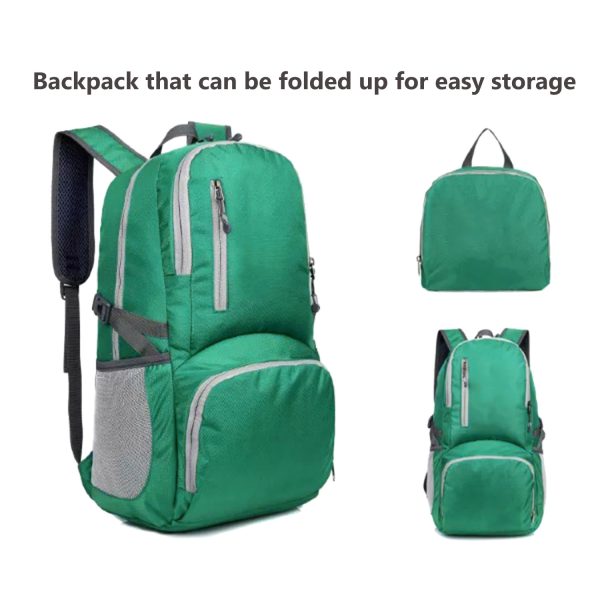 FocusBags® Lightweight Foldable Backpack Waterproof Nylon - Image 10