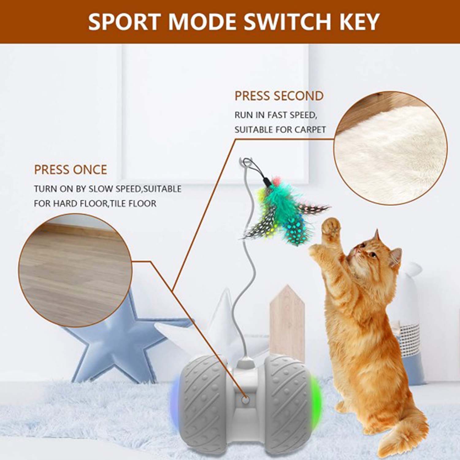FocusPet® Cat Spinning Toy Automatic Interactive Engage your cat - Image 5