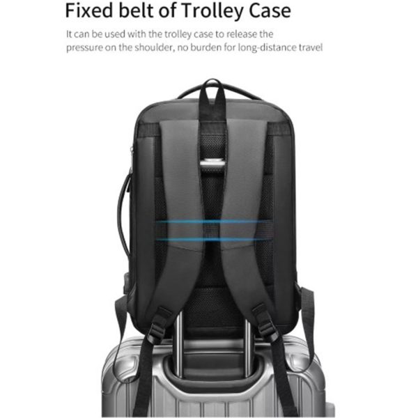 FocusBags® Expandable Backpack Laptop USB Waterproof - Image 8