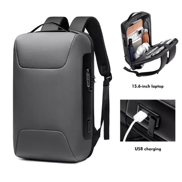 FocusBags® Laptop USB Charging Waterproof Backpack - Image 12