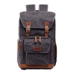 Vintage Styled 24L Waterproof Travel Camera Backpack