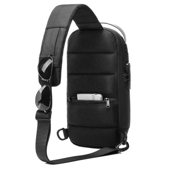 FocusBags® Cross Body Sling Bag with Lock and USB Charging - Image 9