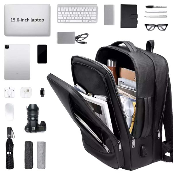 FocusBags® Expandable Backpack Laptop USB Waterproof - Image 11