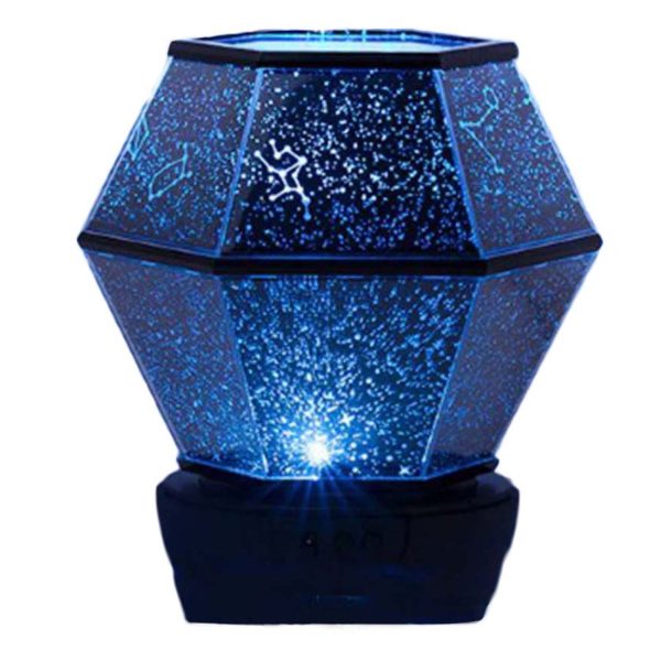 Star Projection Nightlight: Battery and USB Operated LED Lamp