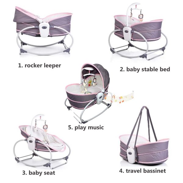 FocusBaby® Baby Rocker Bassinet 5-in-1 - Image 7