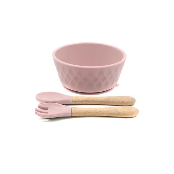 FocusBaby® Silicone Bowl Set Spoon Fork Mess-Free Feeding - Image 2