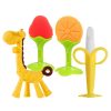 Set of 4 Baby Teething Toys for Soothing Relief