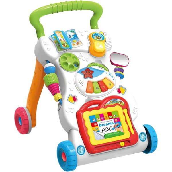 Multifunctional 3-in-1 Baby Activity Walker to Learn, Play, and Walk