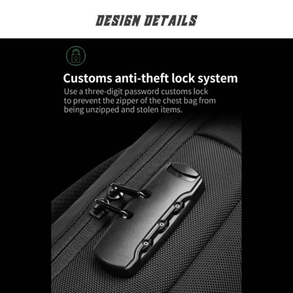 FocusBags® Cross Body Sling Bag with Lock and USB Charging - Image 8