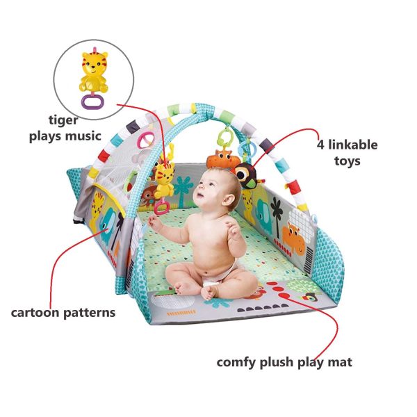 FocusBaby® 4-in1 Playmat Musical with 30 Pieces of Fun - Image 6