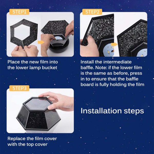 FocusLights® Star Projection Nightlight Battery USB LED Lamp - Image 13