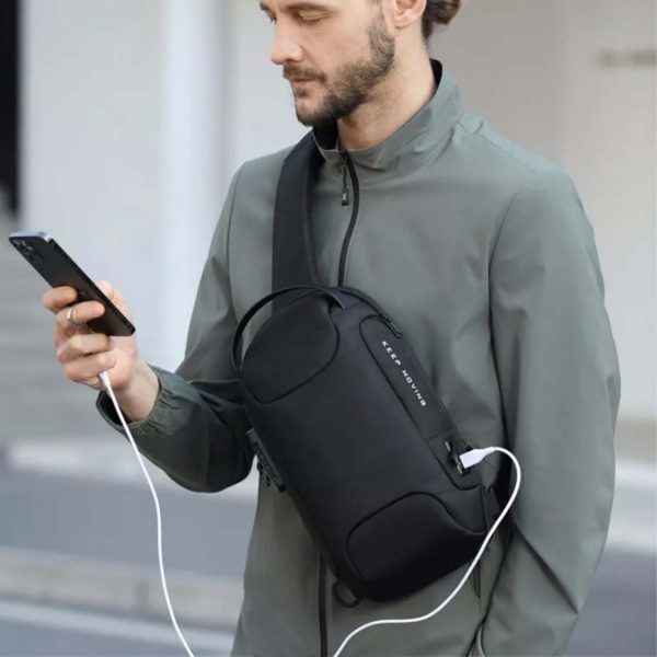 FocusBags® Cross Body Sling Bag with Lock and USB Charging - Image 18