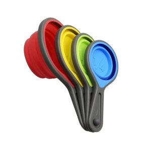 Collapsible Silicone Measuring Cups Set: Flexible and Compact