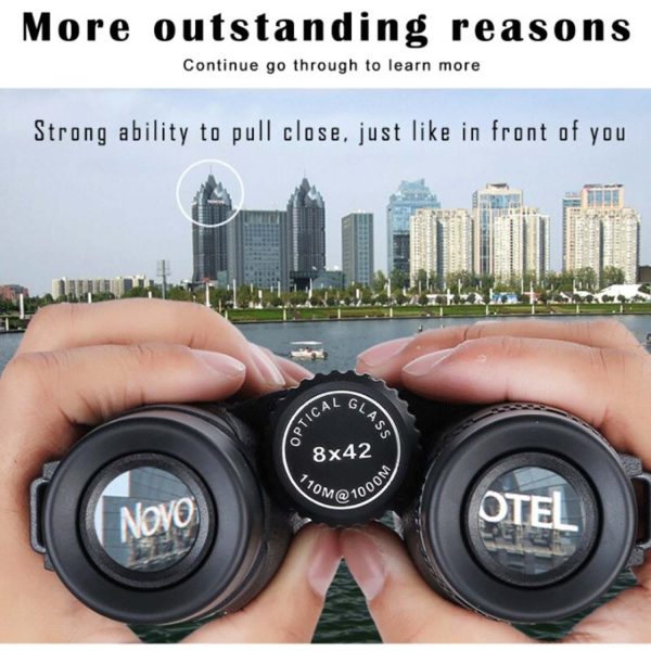 HD Portable Binoculars 10X42 with Bak 4 FMC Green Film - Image 11
